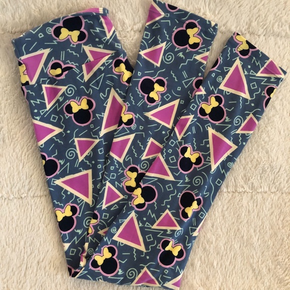 LuLaRoe OS Leggings Minnie Mouse - Picture 1 of 3